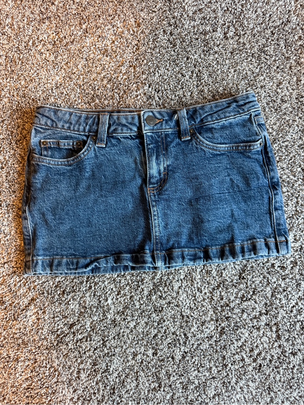 Cotton On Dark Blue Denim Mini Skirt